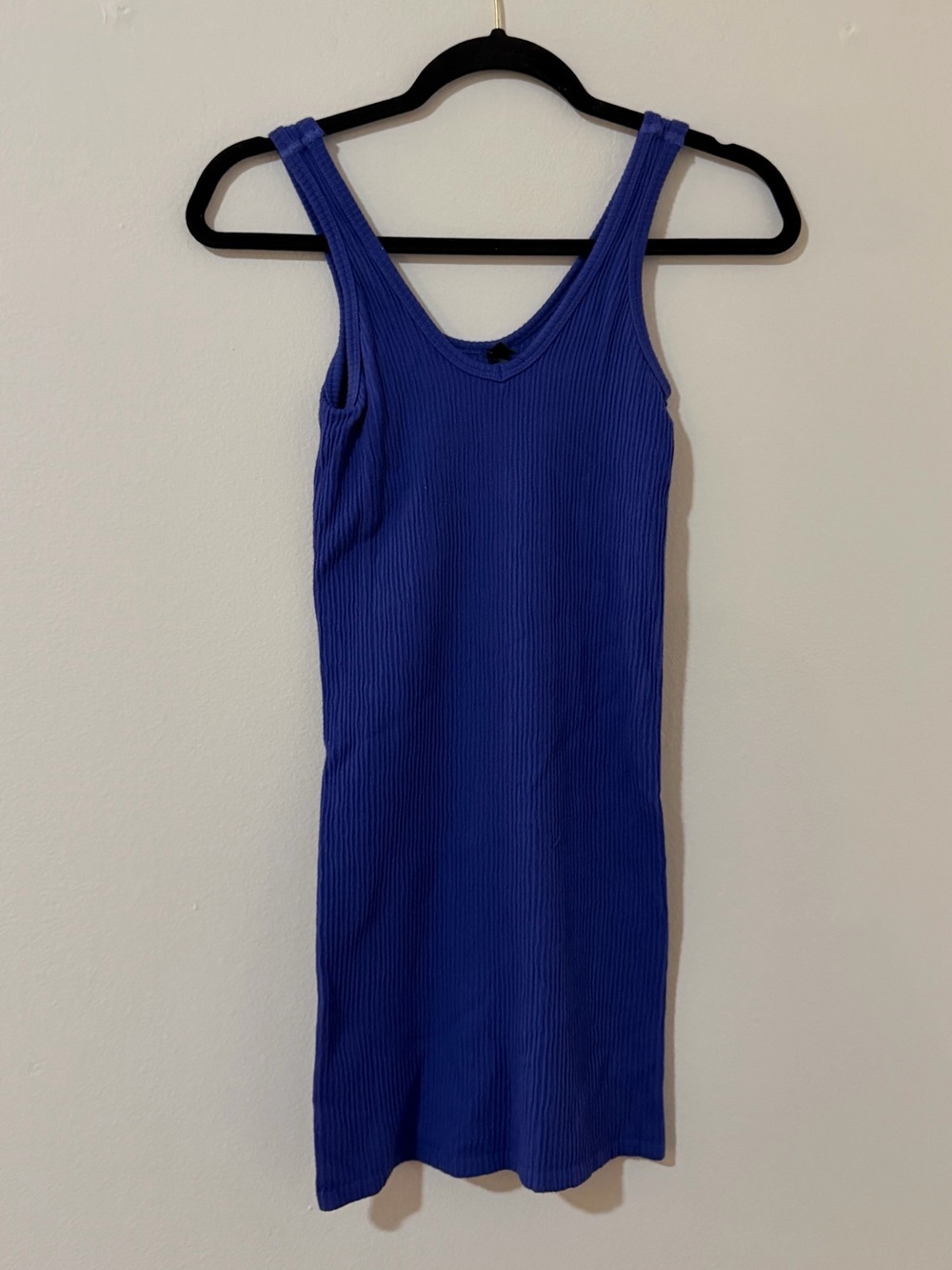 Urban Outfitters Blue Ribbed Tank Dress